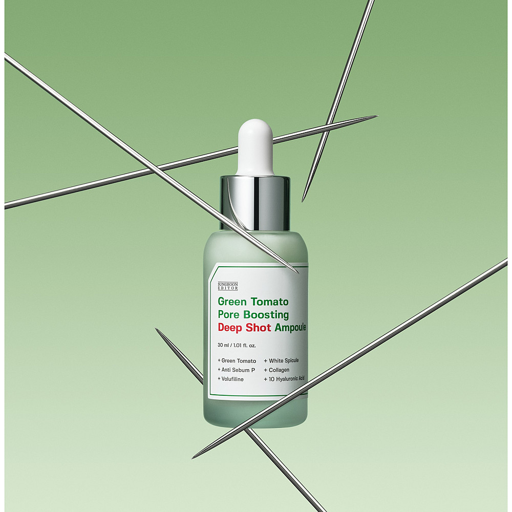 Сироватка ампульна глибокої дії Green Tomato Pore Boosting Deep Shot Ampoule Sungboon Editor 30 мл Київ - фото 2