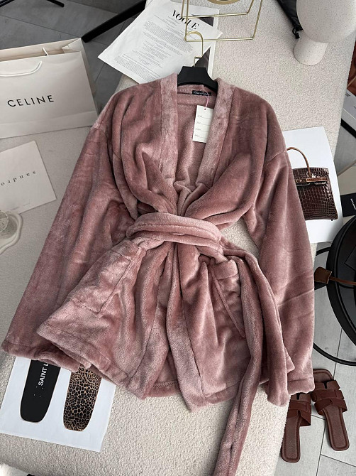 Женский стильный домашний махровый халат Капучино Одесса - изображение 2