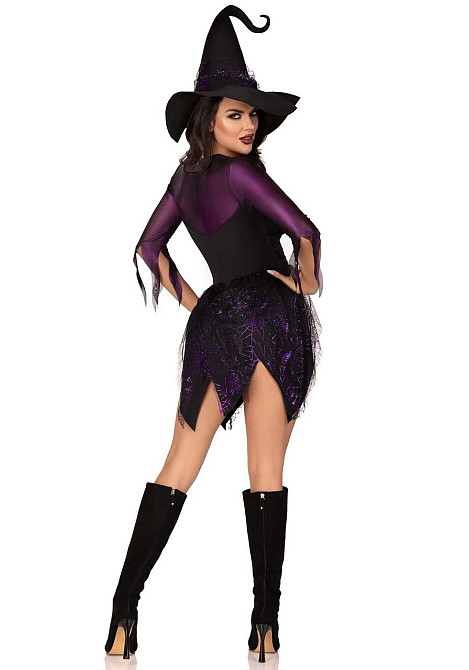 Костюм відьми Leg Avenue Mystical Witch S, сукня, капелюх Sex Aura Київ - фото 5