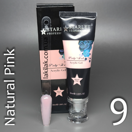 Полігель Starlet Professional №09 (Natural Pink) в тюбику 30мл Херсон