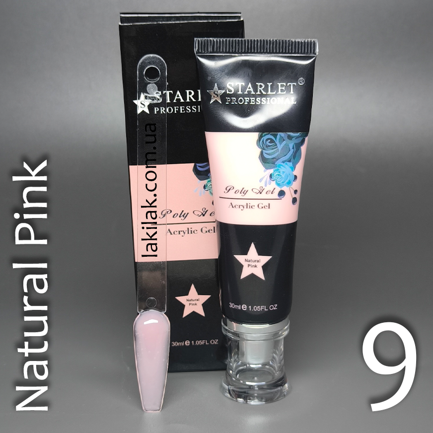 Полігель Starlet Professional №09 (Natural Pink) в тюбику 30мл Херсон - фото 1
