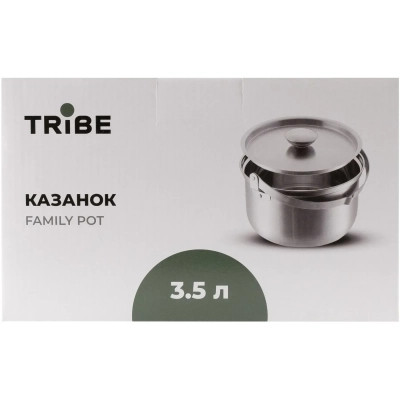 Котел туристичний Tribe Family Pot 3,5 л сталевий (T-FH-0005-metal) Вінниця - фото 12