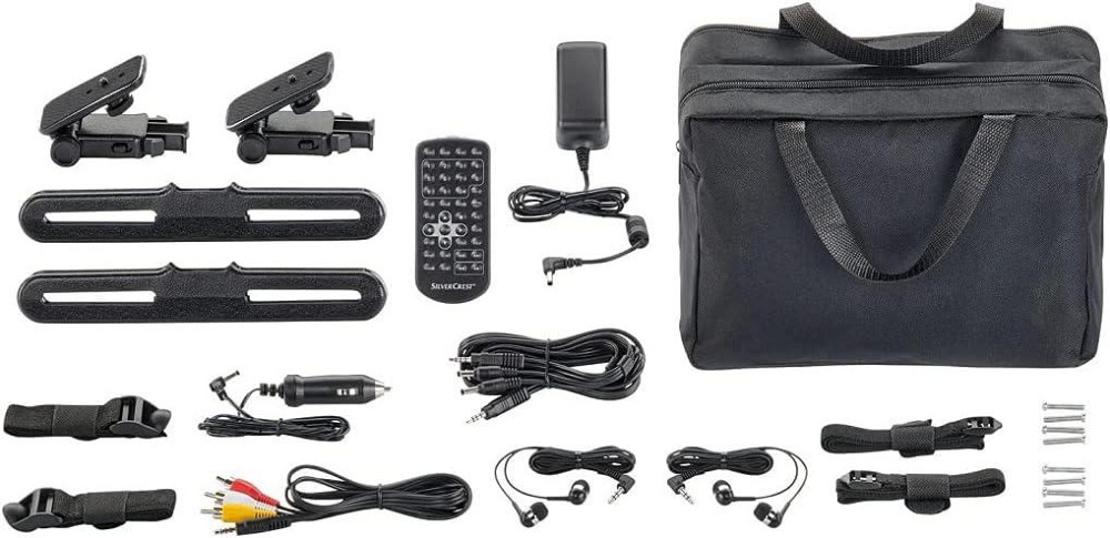 SILVERCRES T® Портативный DVD-плеер DVD USB-плеер Автомобильный монитор в подголовнике с 2 x 9 экранами SPDVD Днепр - изображение 4