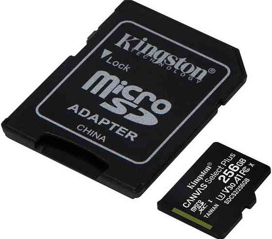 Карта пам'яті Kingston microSDXC 256GB Canvas Select Plus Class 10 UHS Київ