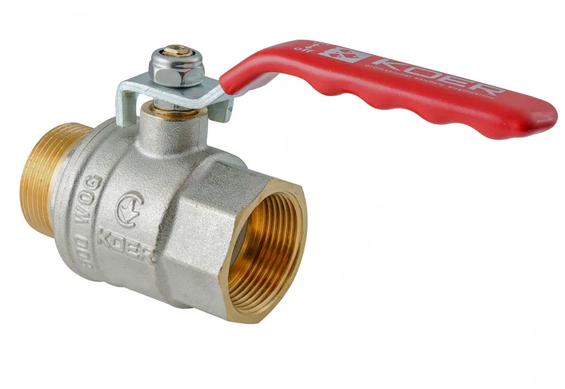 Кран кульовий ГШВ Koer Extreme KE.215-25 - 1" FM ручка "важіль" червона (KR5752)   ( 22497 ) Харків - фото 1