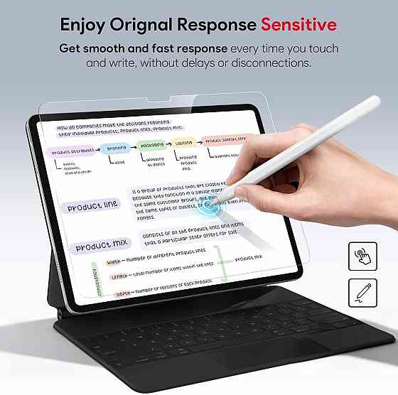 Захисне скло BERSEM для iPad 10-го/11-го покоління A16 (10,9/11 дюймів, 2022/2025) Дніпро