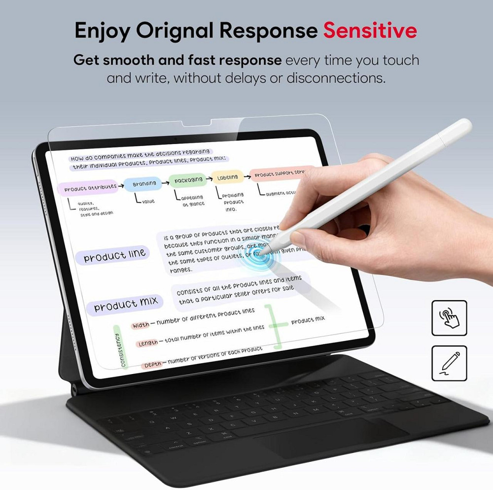 Захисне скло BERSEM для iPad 10-го/11-го покоління A16 (10,9/11 дюймів, 2022/2025) Дніпро - фото 4