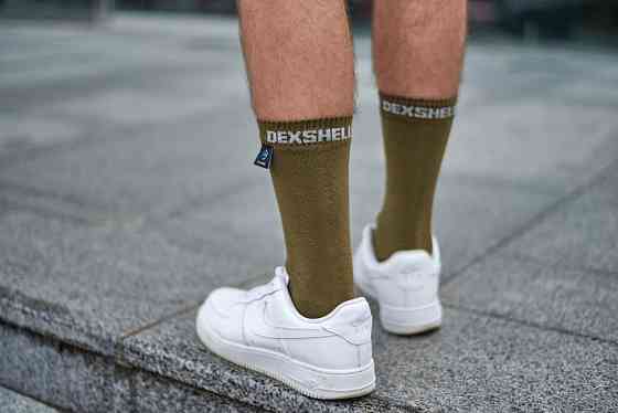 Носки водонепроницаемые Dexshell Ultra Thin Crew OG (Хаки) размер M (39-42) Винница