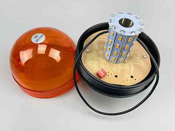 Маячок проблисковий LED 12В/24В 127мм х 173мм 60 LED chip 5730 багатофункціональна сигнальна лампа Мукачево