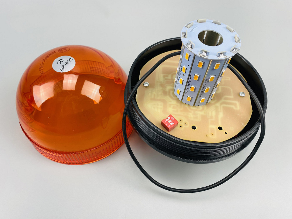 Маячок проблисковий LED 12В/24В 127мм х 173мм 60 LED chip 5730 багатофункціональна сигнальна лампа Мукачево - фото 5