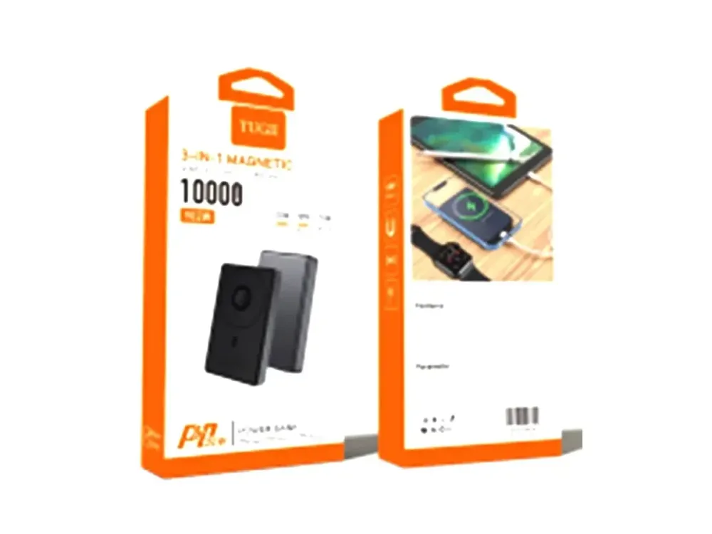 Power Bank TUGII Y02W 10000 мАг, PD 20Вт, QC 22.5Вт, MagSafe, 3 в 1, швидка зарядка Одеса - фото 2