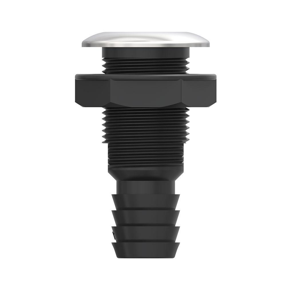 Штуцер зливний SEAFLO 5/8" (16 мм) з обратним клапаном — Нейлон + Нержавіюча сталь (SFTH3) Київ - фото 2