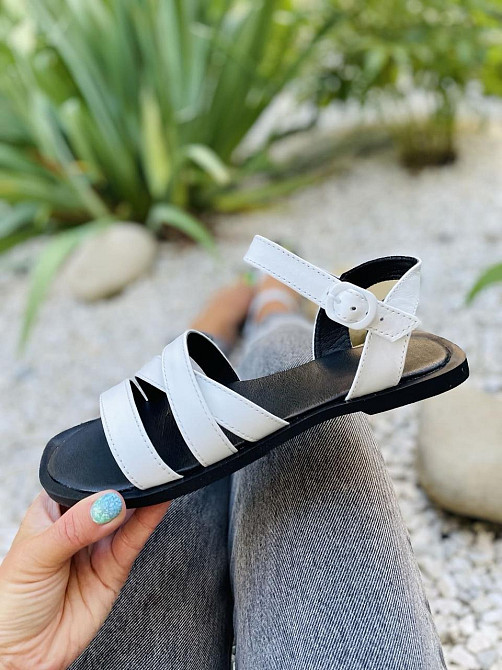 Rosta Босоніжки жіночі ROSTA 1044 білі (літо, шкіра натуральна) (5143) Коломия - фото 3