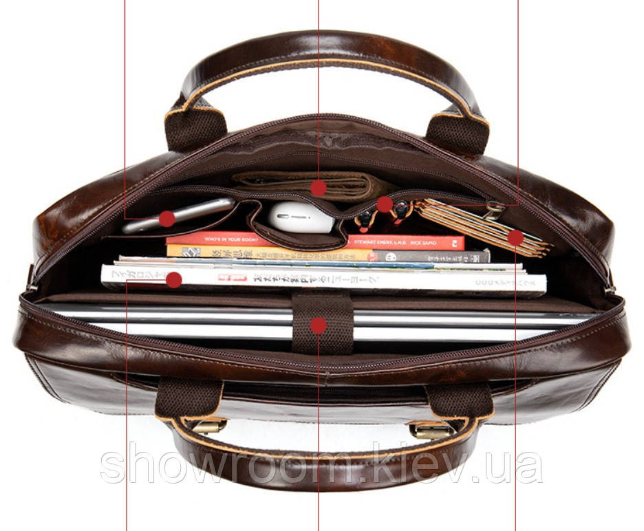 Чоловіча шкіряна сумка Leather Collection (5041) Київ - фото 4