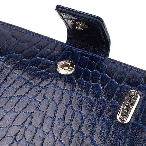 Бумажник для мужчин горизонтального формата из натуральной кожи с тиснением под крокодила CANPELLINI 21769 Киев