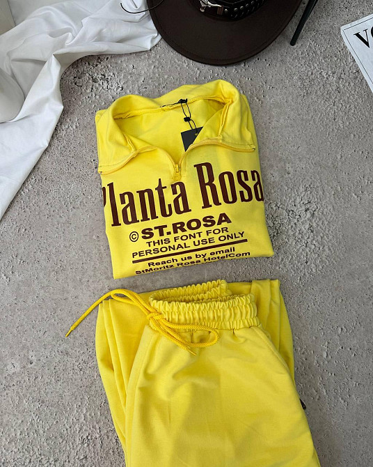 Женский яркий прогулочный костюм двойка: кофта и штаны двунитка + накатка Одесса - изображение 9