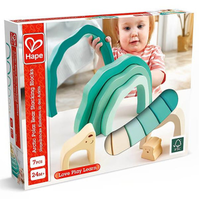 Розвиваюча іграшка Hape дерев&apos;яна пірамідка Ведмедик (E0490) Вінниця - фото 5