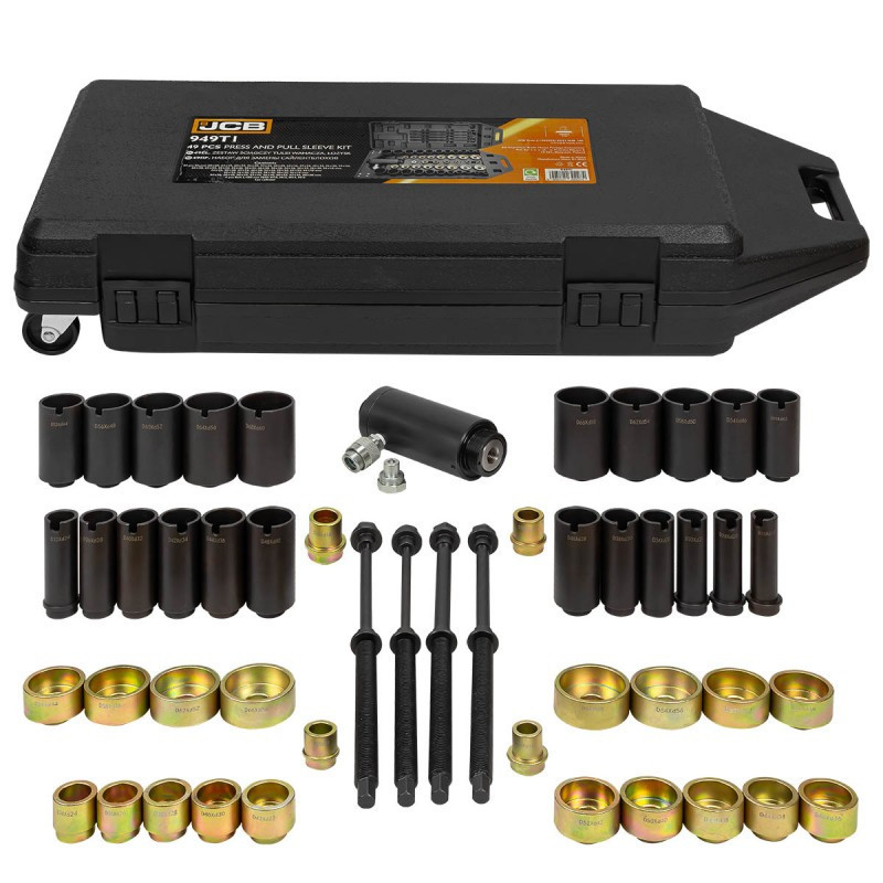 Набор инструментов для замены сайлентблоков, втулок и подшипников 49 ед. JCB Tools JCB-949T1 Одесса - изображение 1