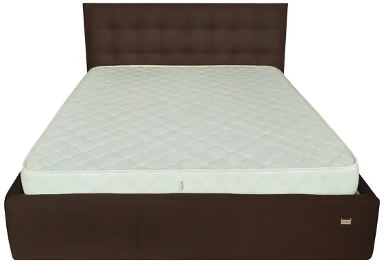 Кровать Chester New Comfort 140 х 200 см Suarez 1010 С подъемным механизмом и нишей для белья Темно-коричневый Киев