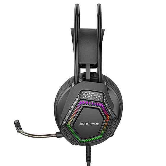 Наушники проводные BOROFONE BO105 Thunder игровые, цвет черный BO105B Одесса