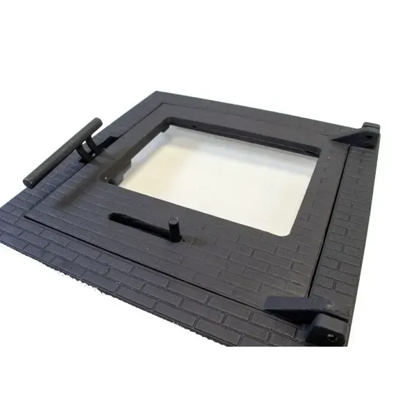 Дверца чугунная топочная каминная 