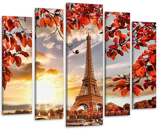 Модульная картина Париж Осень Art-178_5 Киев