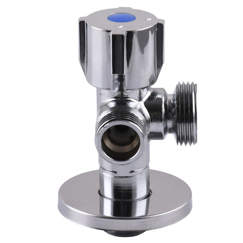 Кран шаровой угловой двойной SELBA 1/2″х 1/2″х3/4″ DOUBLE (SL1599) Киев - изображение 3