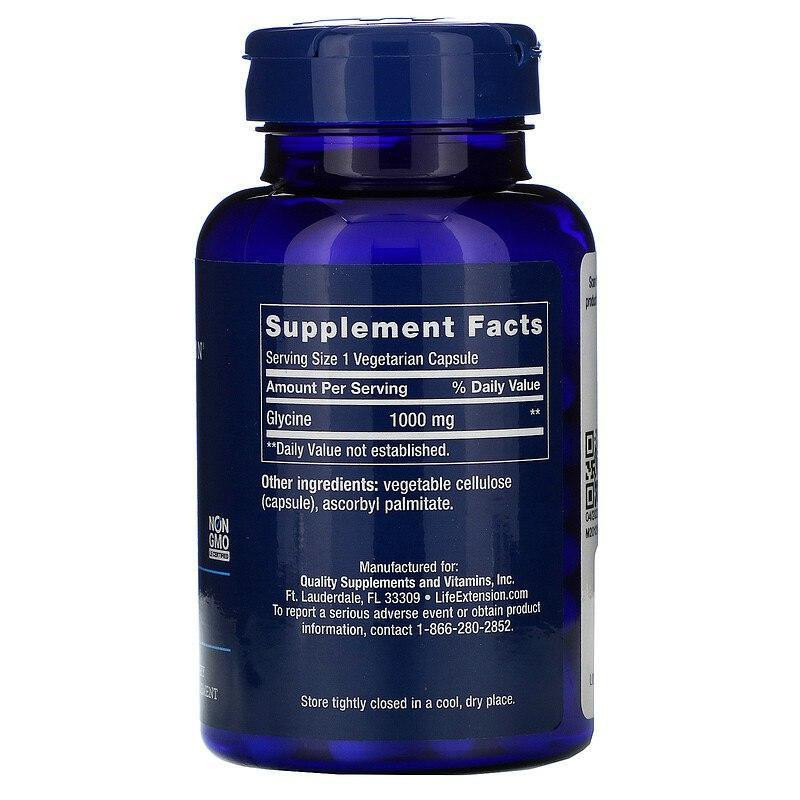 Глицин Life Extension Glycine 1000 мг 100 капсул Киев - изображение 2