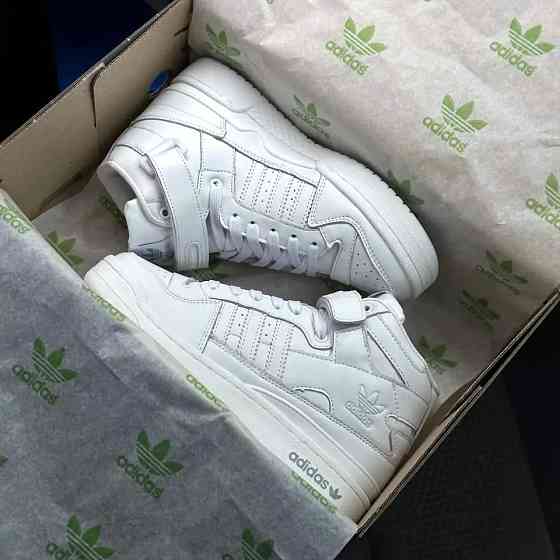 Высокие Термо Кроссовки Adidas Еврозима Кожаные Мужские Ботинки Адидас Белые (размеры: 41,42,43,44,45,46) Днепр