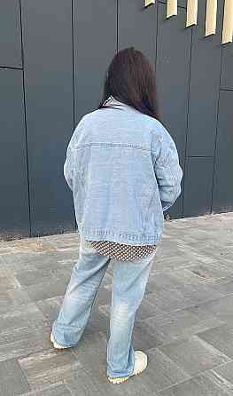 Джинсовая куртка женская оверсайз р 42-48 Харьков