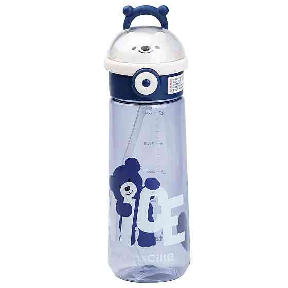 Пляшка для води 620 мл з трубочкою Синя HP17300BL Коломия