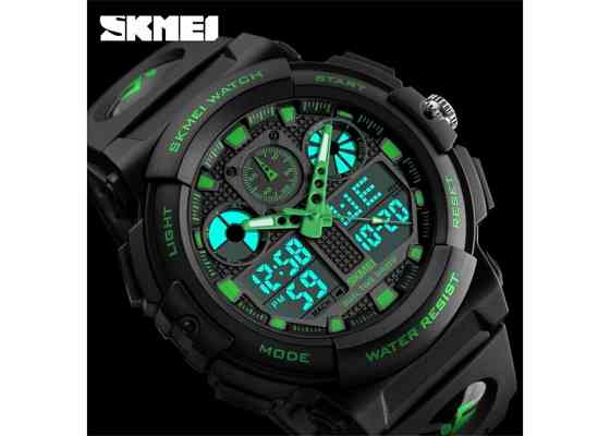 Чоловічий водонепроникний наручний годинник Skmei 1270 Зелений Вінниця