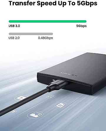 Зовнішній карман UGREEN CM237 USB 3.0 2.5Inch Hard Drive Box(UGR-60353) (UGR-60353) Київ