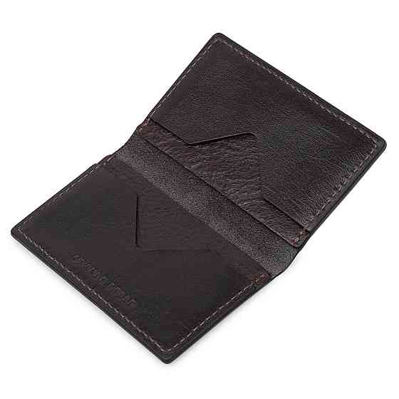 Кожаная визитница GRANDE PELLE 11531 Коричневый Киев