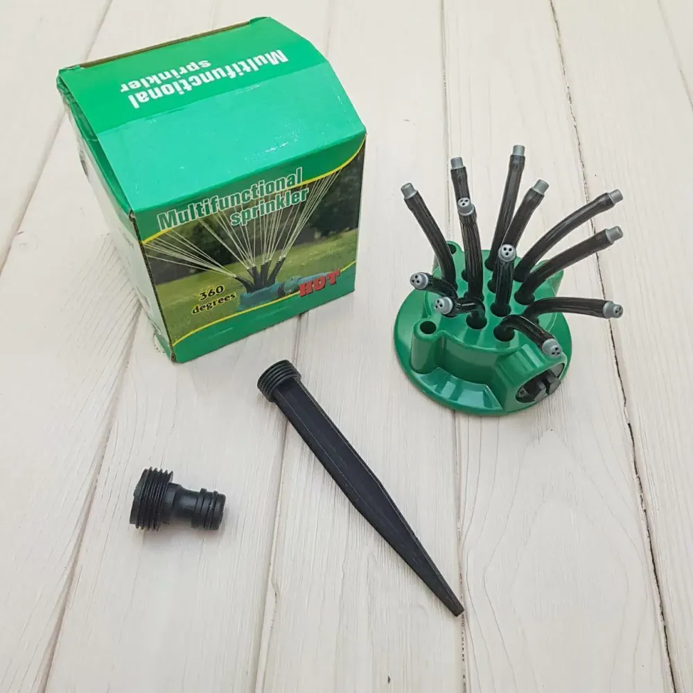 Спринклерный ороситель 360 multifunctional Water разбрызгиватель распылитель для полива газона Коломия - фото 2