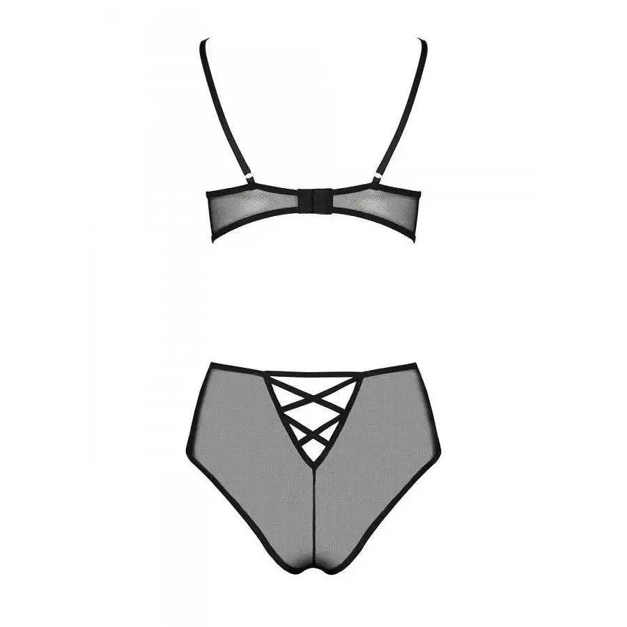 Еротичний комплект з малюнком Passion LOVELIA BIKINI XXL/XXXL, black Львів - фото 4