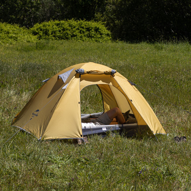 Намет двомісний Naturehike P-Series NH18Z022-P, 210T/65D, помаранчевий Київ - фото 6