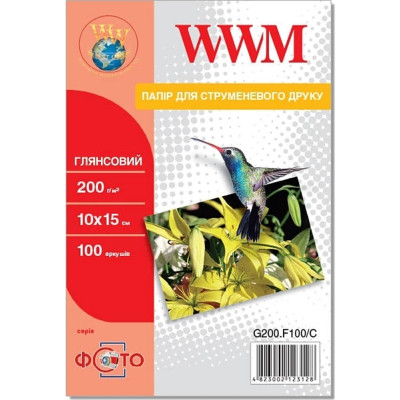 Фотобумага WWM 10x15 (G200.F100 / G200.F100/C) Винница - изображение 1