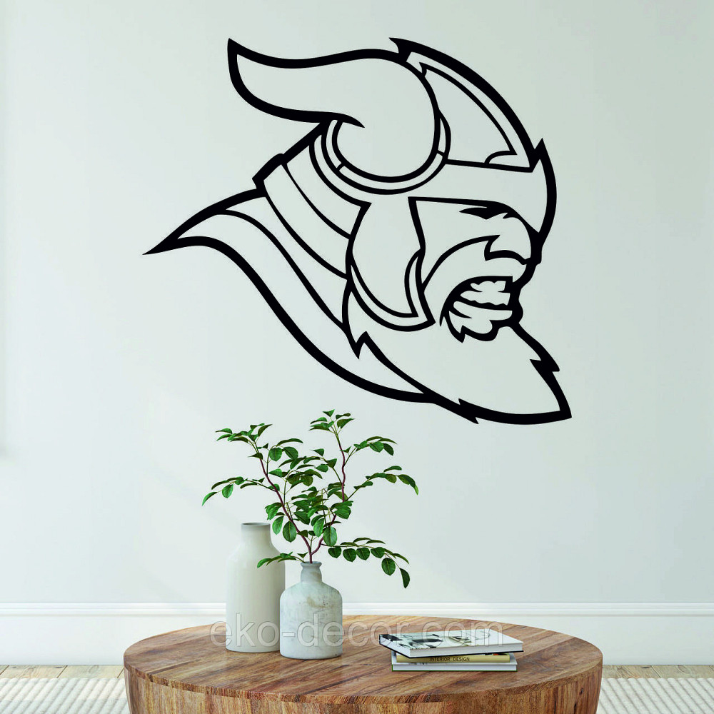 Декоративне настінне Панно «Вікінг», Декор на стіну 90*81 см, Чорний Київ - фото 1