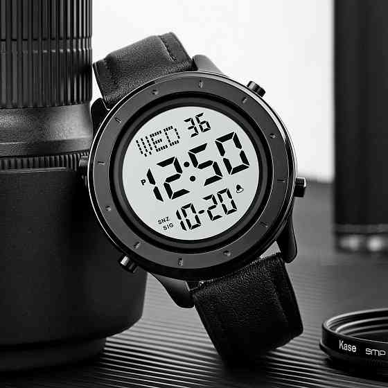 Skmei 1864LBKWT Black-White Leather SBR Киев