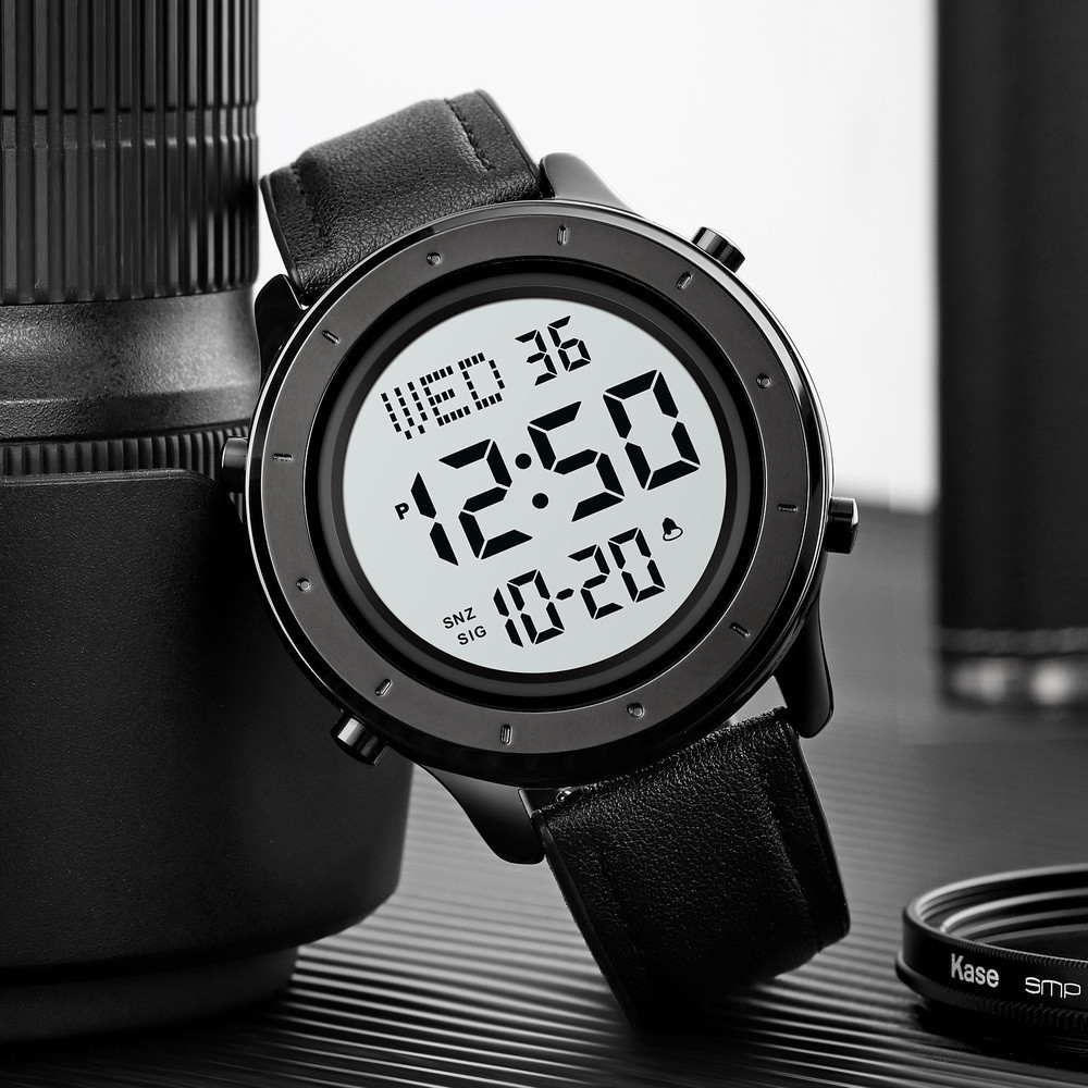 Skmei 1864LBKWT Black-White Leather SBR Киев - изображение 4