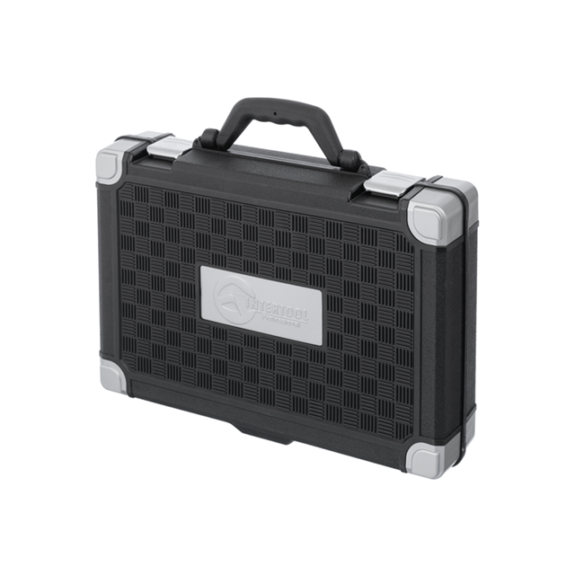 Набір інструментів, проф., 1/2" + 1/4", 61 од., головки: 4-32 мм, ключі: 8-19 мм, кейс INTERTOOL ET-6061 Київ - фото 10