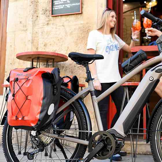 Комплект водонепроницаемых сумок XLC (2 шт), 21x18x46см, черный Київ