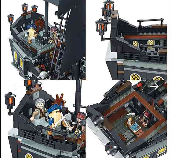 АКЦИЯ‼️Конструктор піратський корабель Чорна перлина, 804 деталі. Київ