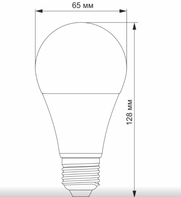 Лампа A65 15W E27 4100К 220V LED Titanum Житомир - изображение 2