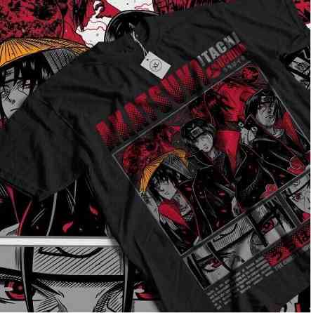 Футболка для мальчика аниме Наруто оверсайз (рост от 165 до 180 ) Черний AnimeJ1097m Днепр