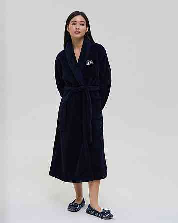 Теплий однотонний жіночий халат Nicoletta Queen — Велюрсофт 94118 Київ