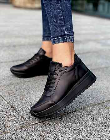 EMELI Кросівки жіночі EMELI 915/7 чорні (весна-осінь, шкіра натуральна) (2737) Коломия