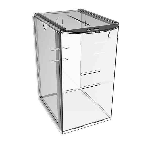 Скринька для пожертвувань EKOSTAR із замком 152х120х212 з прорізами і кишенею А5 Київ