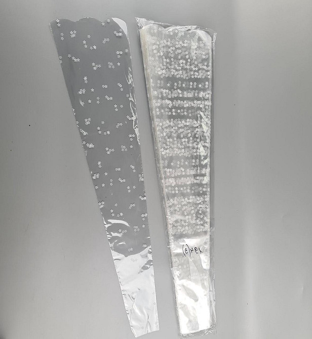 Упаковка конус под цветы h80/ 6низ/18верх(100шт) узор194 (3) (100 шт) Харьков - изображение 3